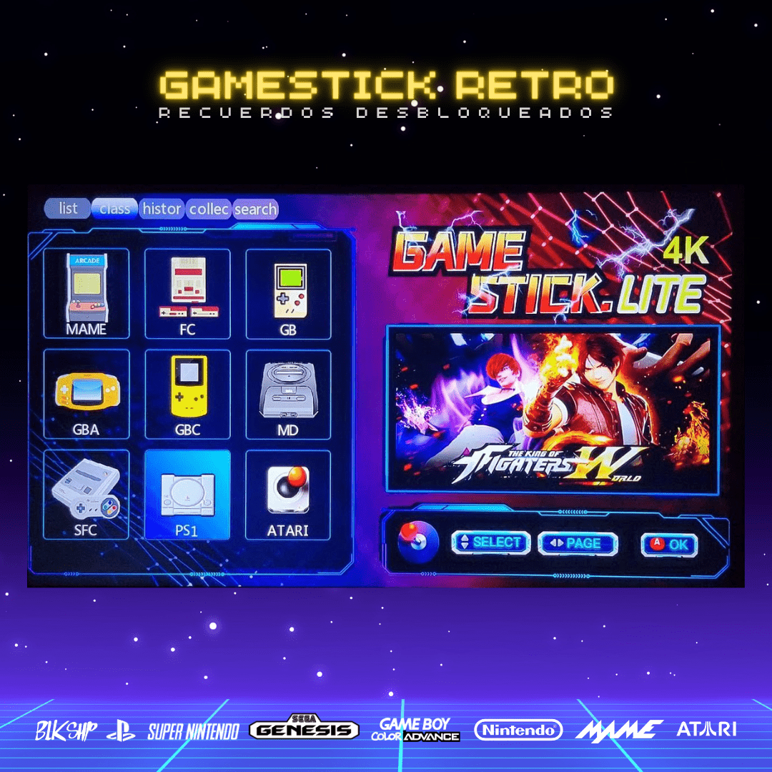 4K Game Stick Lite ¡Diez consolas en una! –