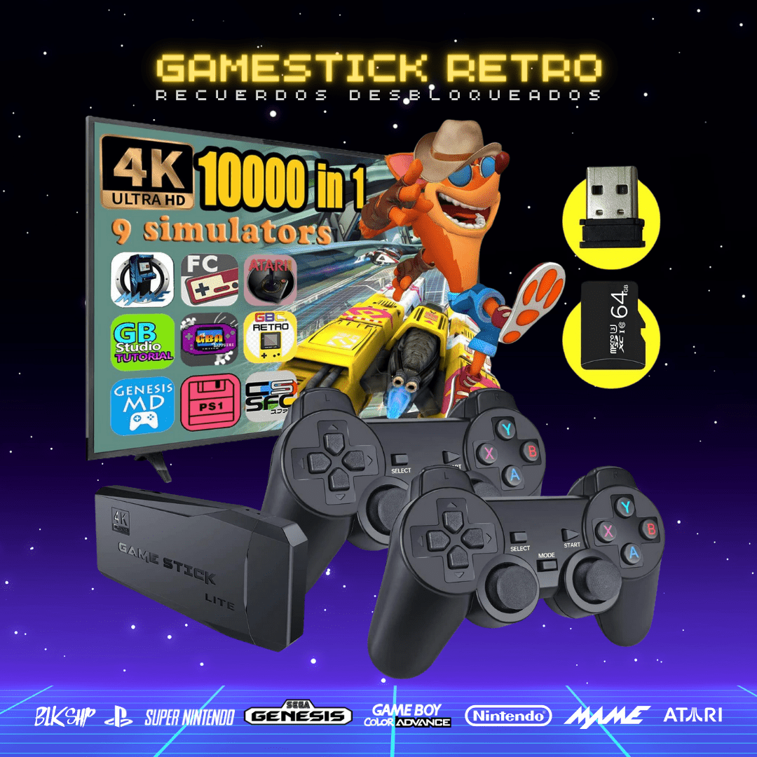 Consola Game Stick (+10.000 Juegos Incluidos)